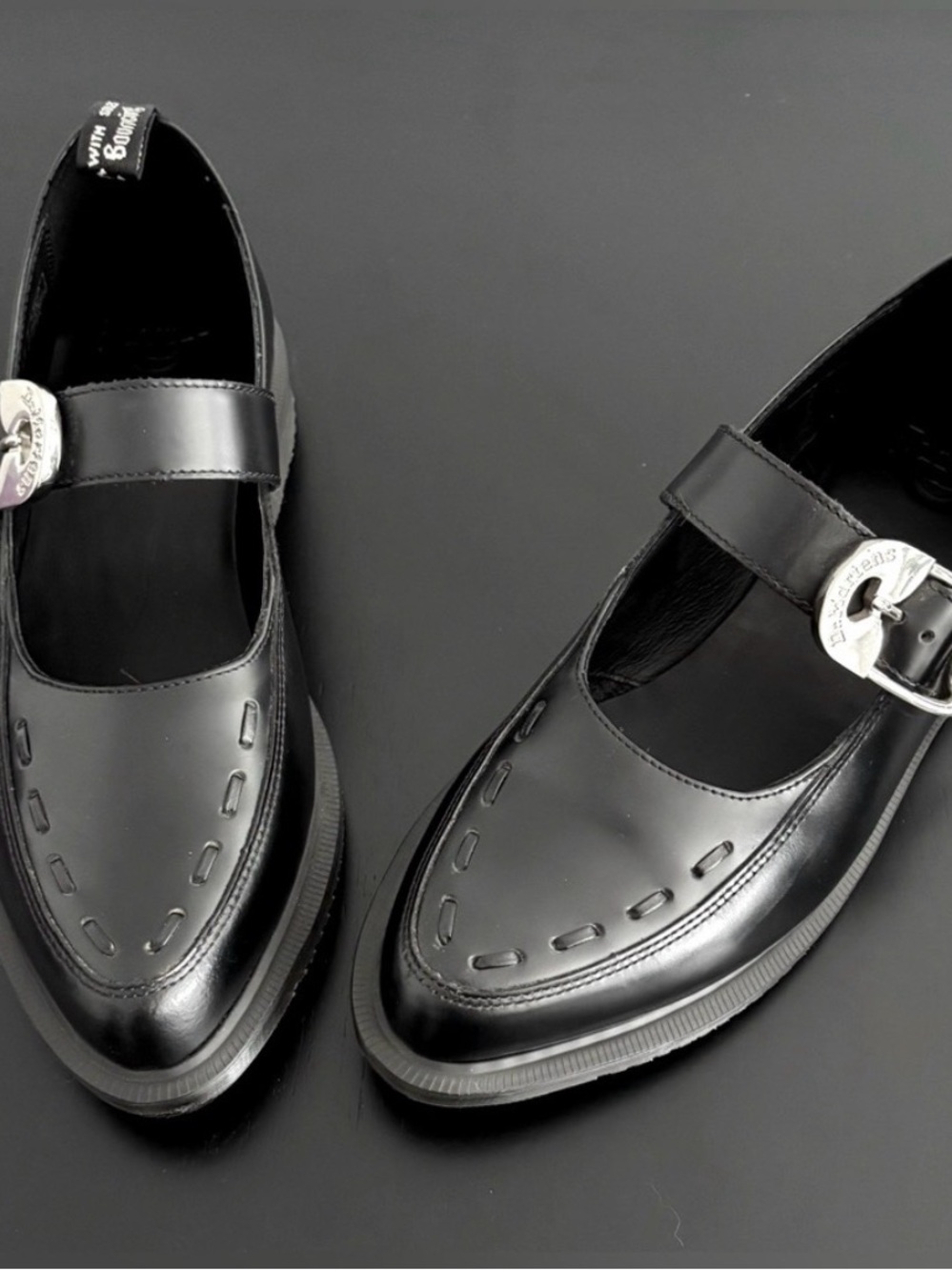 Dr. Martens Mary Jane Cammi with safety pin detail. - Picture 2 of 7